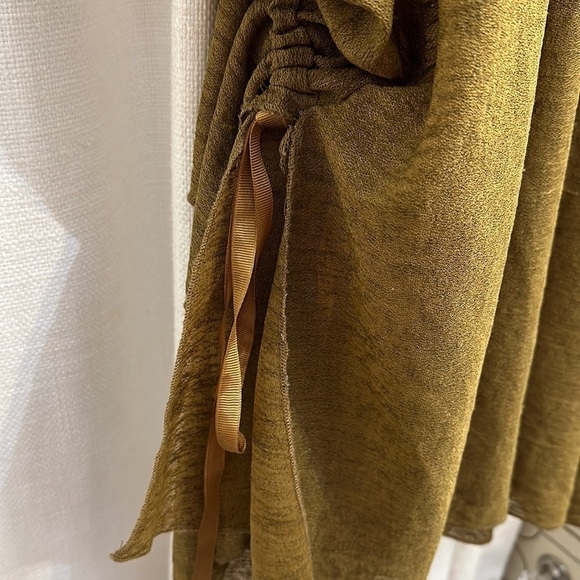 Women's Zara Ruffled Layered Fully Lined Spaghetti Strap Midi Dress Size Small - Picture 7 of 7